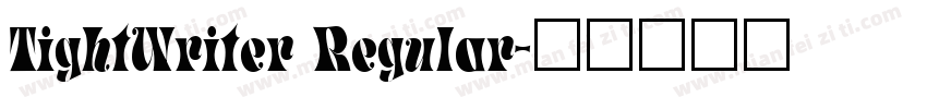 TightWriter Regular字体转换